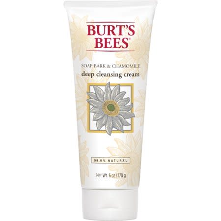 11) Burt's Bees Soap Bark & Chamomile Deep Cleansing Cream
