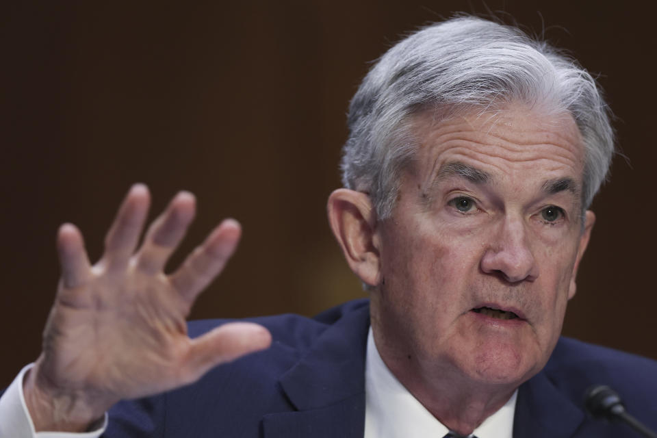 Jerome Powell testifies before the Senate Banking, Housing, and Urban Affairs Committee June 22, 2022 in Washington, DC. (Photo by Win McNamee/Getty Images)