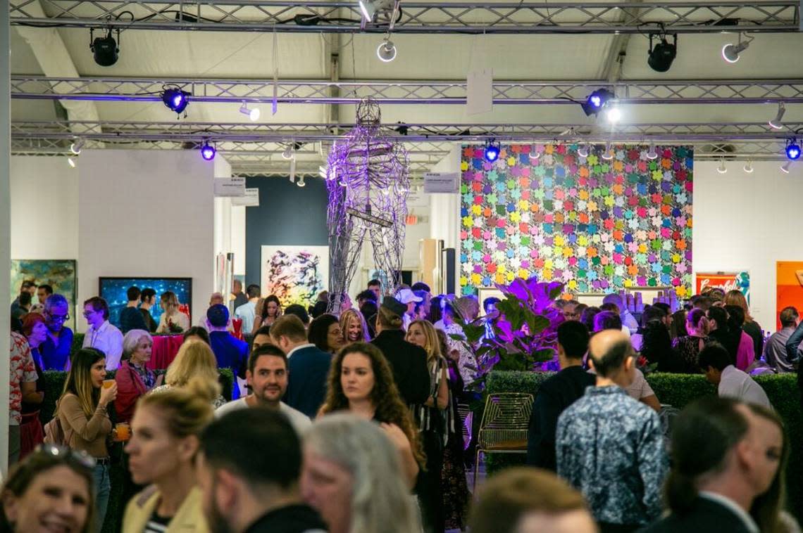 With a little over 50 galleries showing at Art Wynwood, the art fair aims for a more intimate experience than Miami Art Week. (Photo courtesy of Art Wynwood)