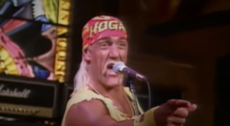 Hulk Hogan performing