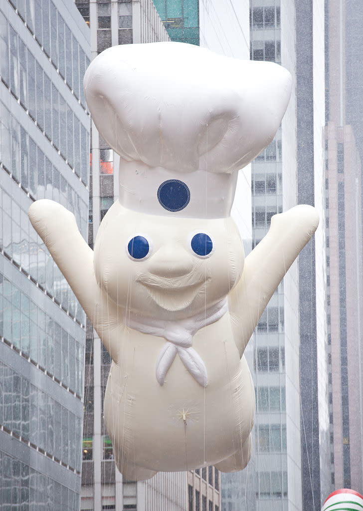 A Pillsbury Doughboy balloon