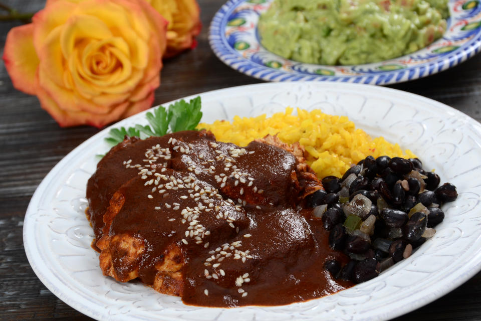 A traditional dish from the Mexican city of Puebla: mole de guajolote.  (Getty Creative)