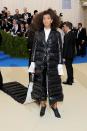 Her outfit may have been compared to a puffer jacket and a blow-up bed but Solange rocked this Thom Browne dress.