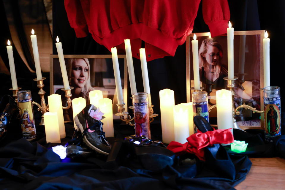 NEW YORK, NEW YORK - MAY 18: Atmosphere at the memorial service held for NYC Designer Katie Gallagher on May 18, 2023 in New York City. (Photo by Jason Mendez/Getty Images)