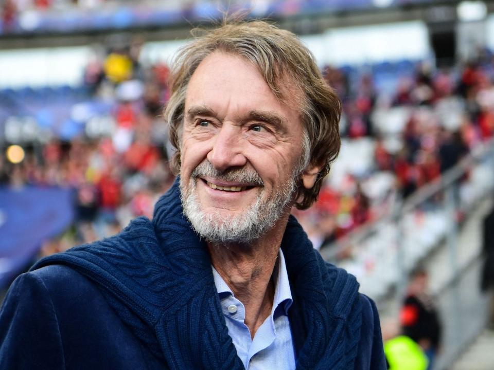 British INEOS Group chairman and OGC Nice's owner Jim Ratcliffe looks on before the French Cup final football match between OGC Nice and FC Nantes at the Stade de France, in Saint-Denis.
