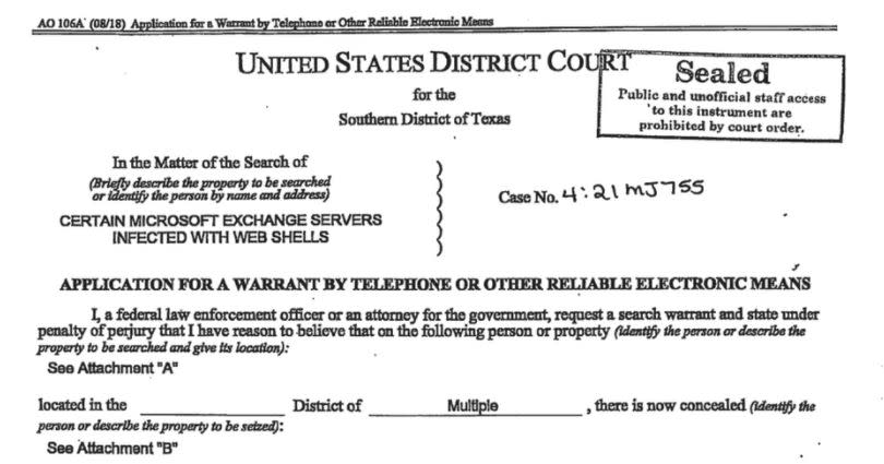 Hafnium court order