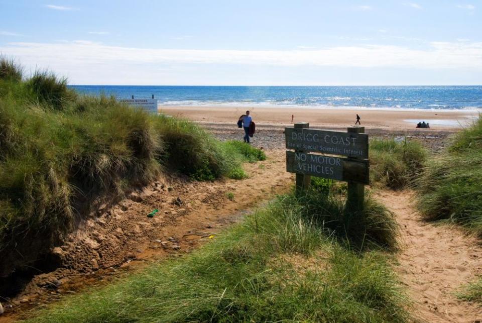 Drigg dunes on the Lake District Coast Path