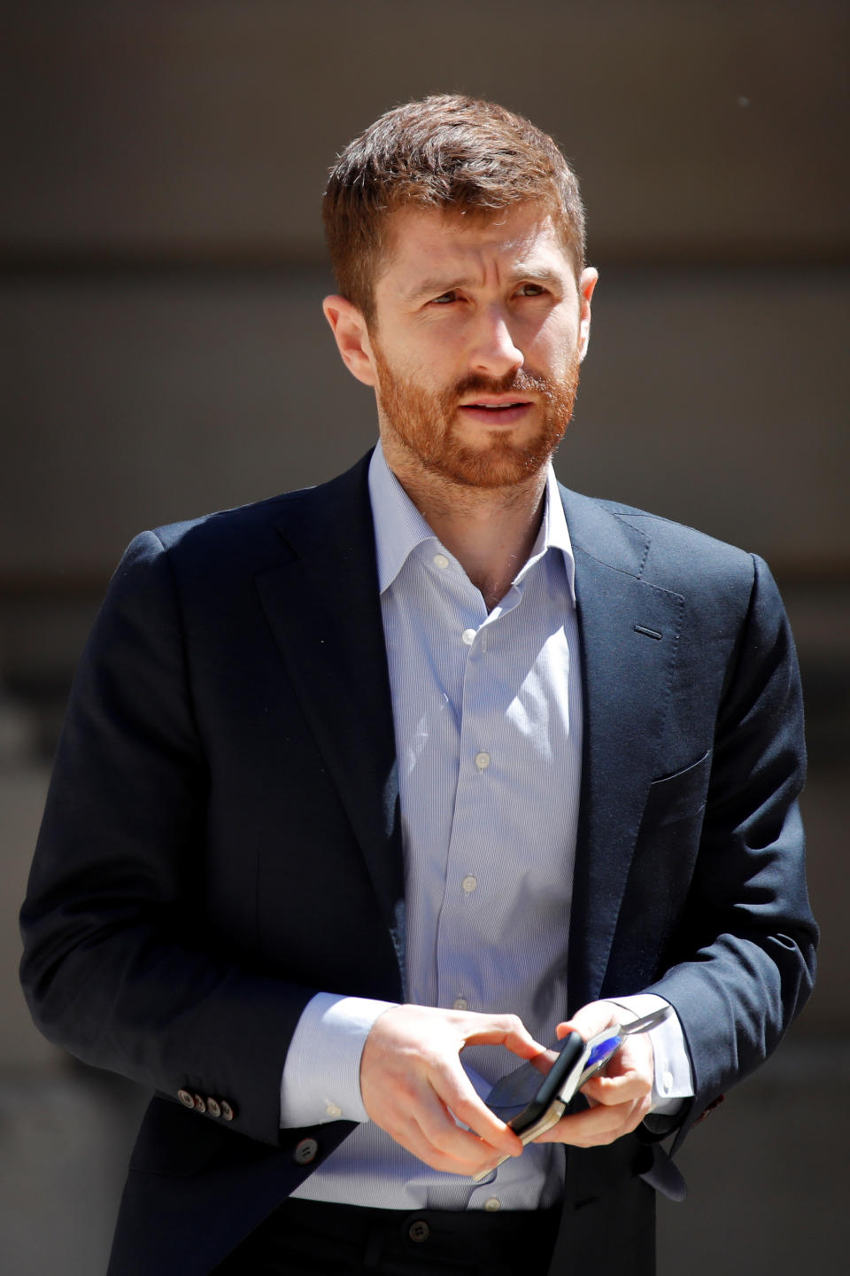 Tristan Harris, Executive Director of Center for Humane Technology, arrives at the "Tech for Good" Summit in Paris, France May 15, 2019. REUTERS/Charles Platiau