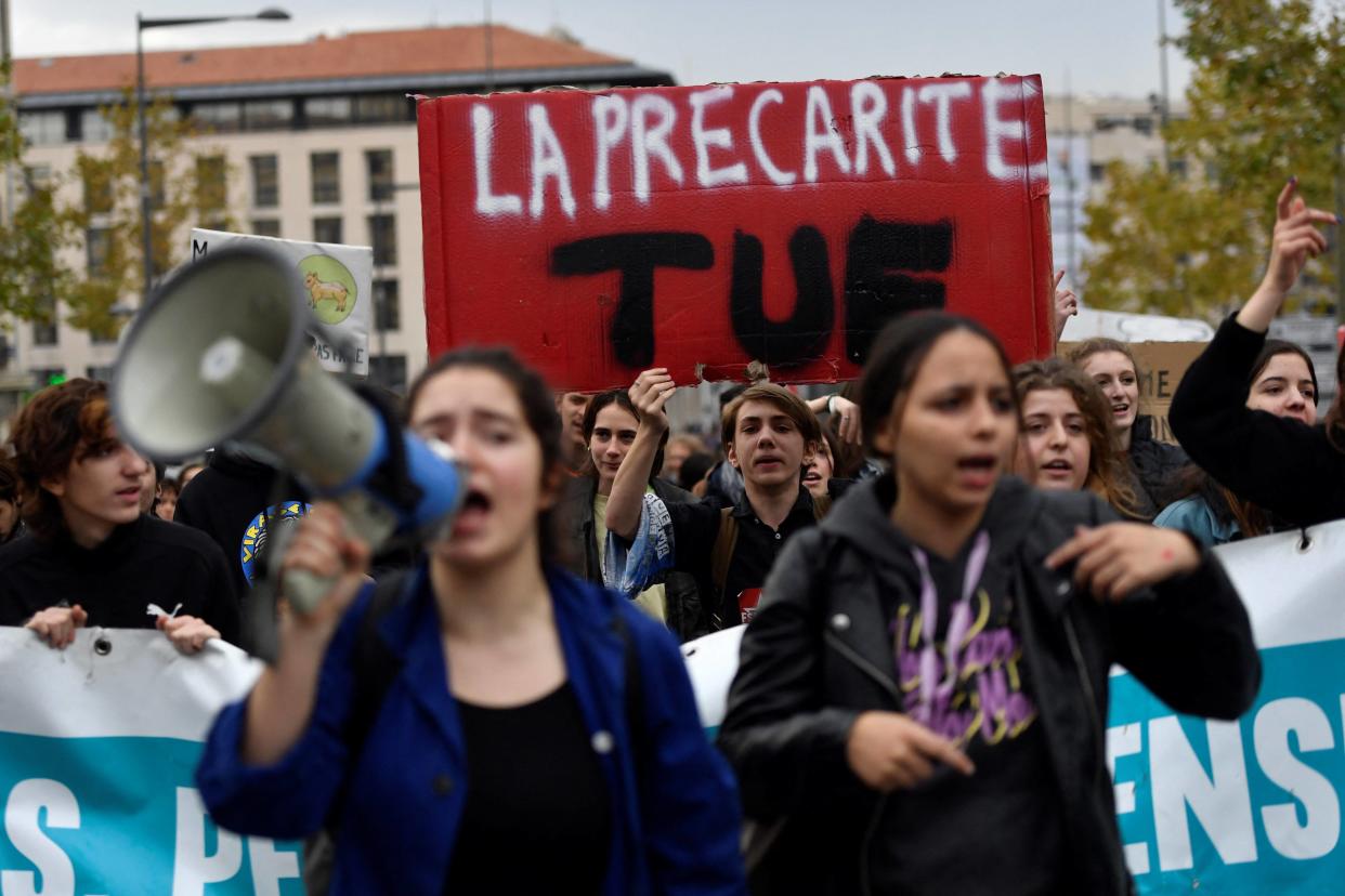 Photo d’illustration, prise le 5 décembre 2019 lors d’une manifestation contre un projet de réforme des retraites à Marseille. 