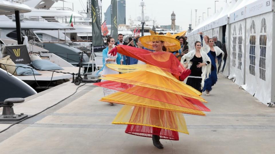 Flamenco dancers on the docks added local flare to the charter brokers’ event. - Credit: Courtesy MYBA