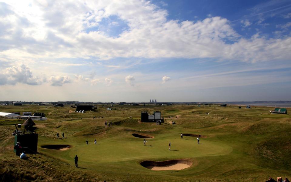 A general view of the Sixth Green during the first practice round during The Open Championship, at Royal St. George's  - Getty Images