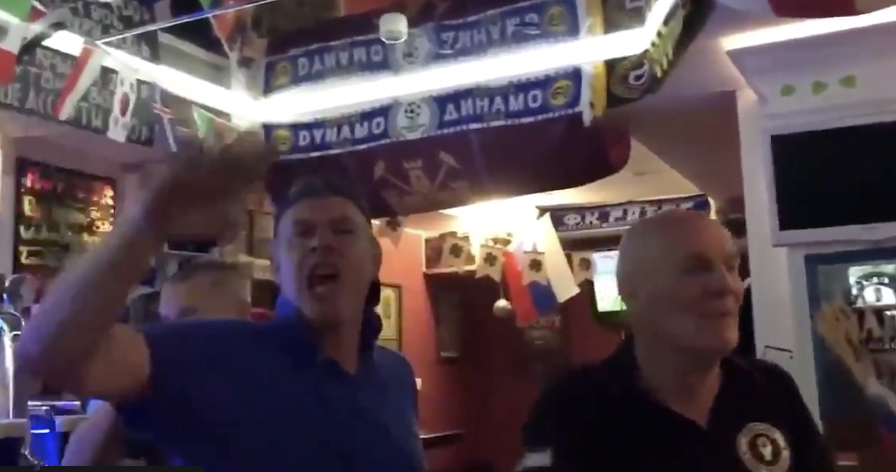 English fans were filmed performing Nazi salutes at Russia bar during World Cup.