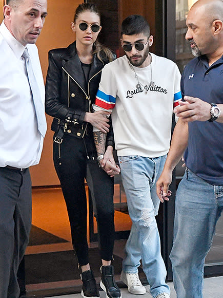 Gigi Hadid & Zayn Malik Debut Couple Style on Walk With Daughter Khai –  Footwear News