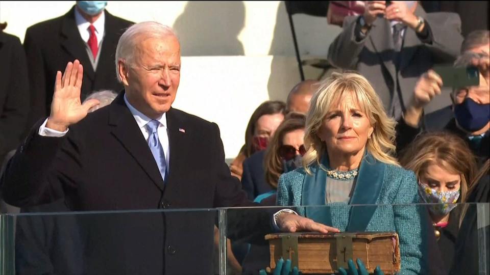 Joe Biden prête serment. - BFMTV