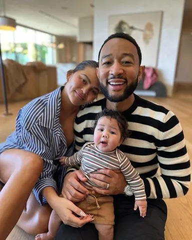 <p>Chrissy Teigen/Instagram</p> Chrissy Teigen, John Legend and son Wren.