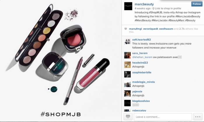 Marc Jacobs Beauty's Instashop