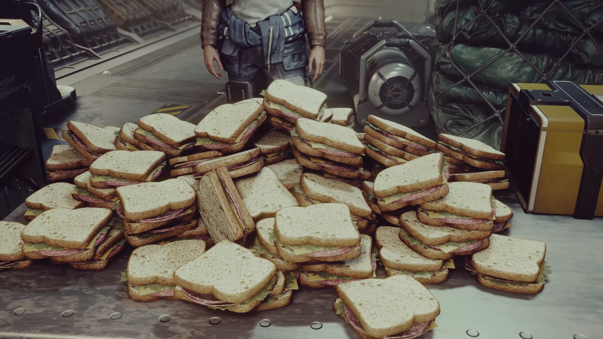  A pile of sandwiches 