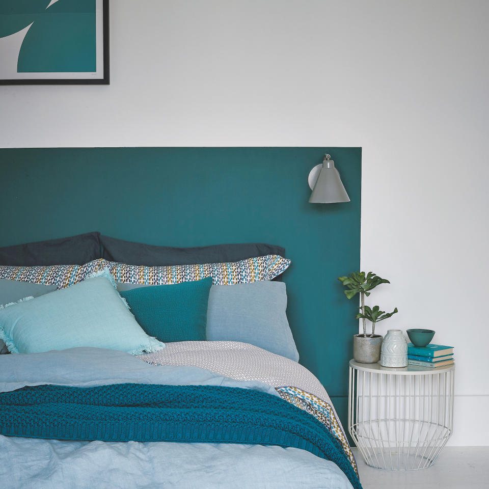 Create a striking headboard