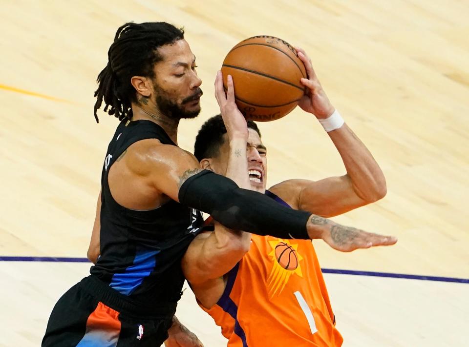 Would Derrick Rose be a good fit with the Phoenix Suns? Speculation is swirling around the New York Knicks point guard.