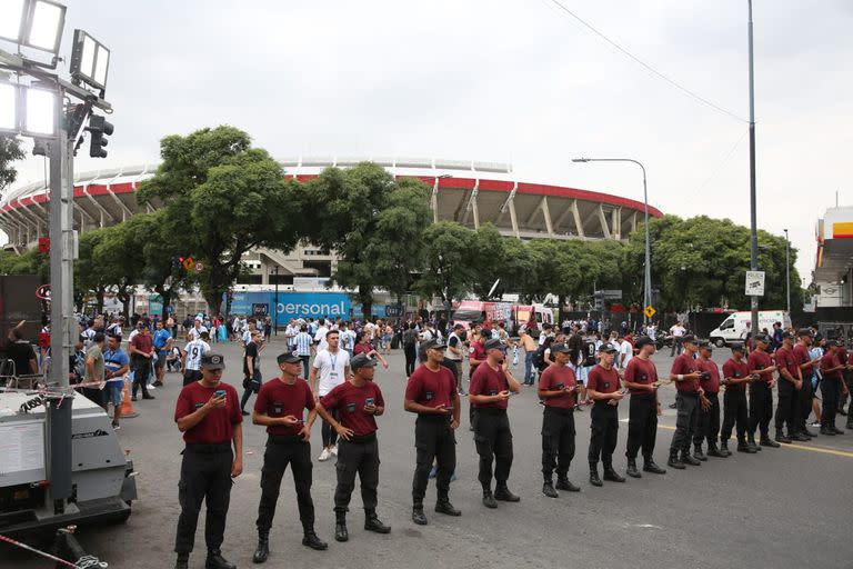 La zona cerca del estadio