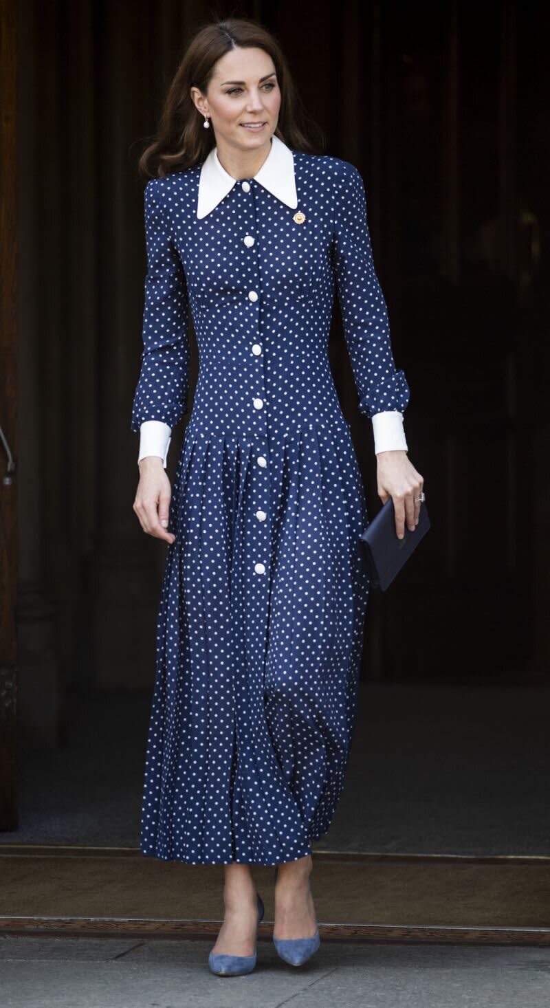 Catherine, Herzogin von Cambridge, besucht am 14. Mai 2019 eine D-Day Ausstellung im Bletchley Park in Bletchley, England. (Foto von Mark Cuthbert/UK Press via Getty Images)