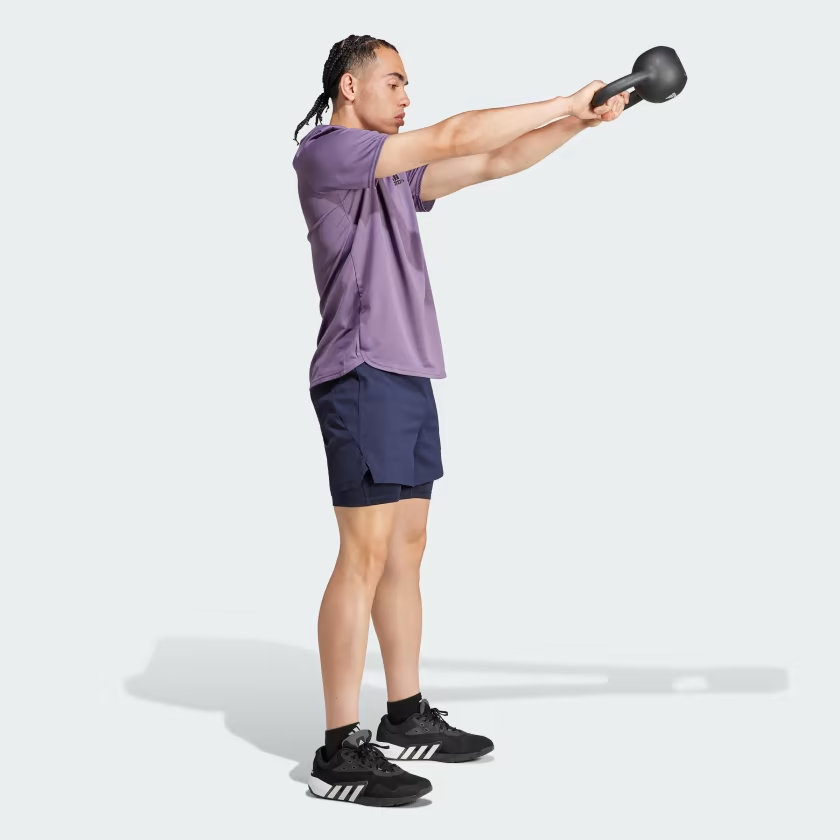 Power Workout Two-In-One Shorts. PHOTO: Adidas