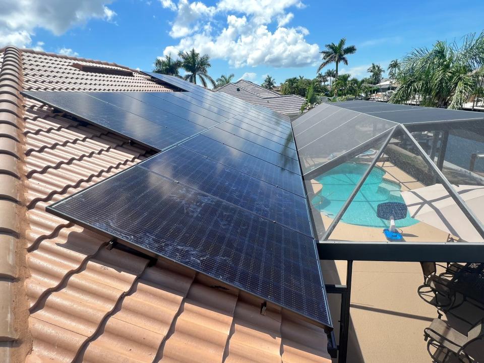 This solar installation on Marco Island was done through a solar co-op in Southwest Florida.