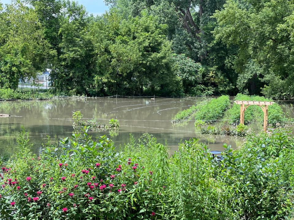 The Intervale experienced significant flooding of crops on July 12, 2023.