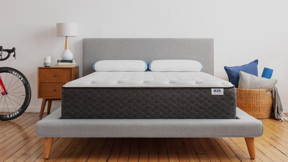 <div class="inline-image__caption"><p><a href="http://shareasale.com/r.cfm?b=999&u=1701660&m=60398&afftrack=Article-Home-Deals&urllink=www.bearmattress.com%2F%3Fgclid%3DEAIaIQobChMIjIyUx9e04gIVRkSGCh3JXw68EAAYASAAEgL58_D_BwE" rel="nofollow noopener" target="_blank" data-ylk="slk:Save 20% sitewide and get two free pillows;elm:context_link;itc:0;sec:content-canvas" class="link ">Save 20% sitewide and get two free pillows</a> at Bear Mattress</p></div>