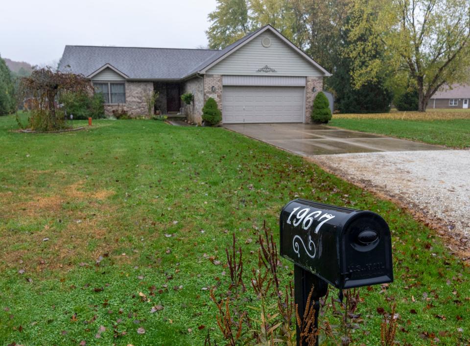 1967 Whiteman Drive, the home of double murder suspect Richard M. Allen, on Oct. 31, 2022, in Delphi, a few miles from where girls Abigail Williams and Liberty German were killed in 2017. 