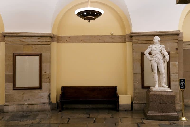 Confederate General Robert E. Lee statue is removed from U.S. Capitol, in Washington