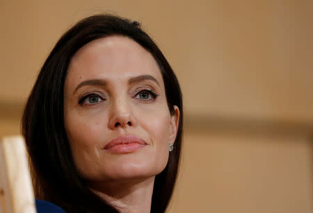 U.S. Actor and UNHCR Special Envoy Angelina Jolie attends a conference at the United Nations in Geneva, Switzerland, March 15, 2017. REUTERS/Denis Balibouse