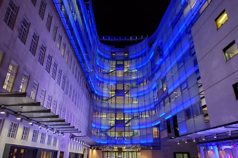 The BBC's main headquarters, Broadcasting House, is pictured on October 17, 2019, in London. The BBC began daily radio broadcasts on November 14, 1922. File Photo by Igbofr/Wikimedia