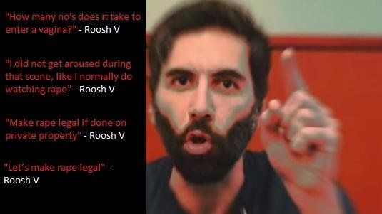 The group features this image of Roosh, including some of his thoughtless quotes. Photo: Change.org