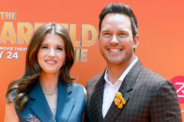 <p>Frazer Harrison/Getty</p> Katherine Schwarzenegger and Chris Pratt