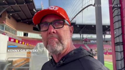 Oklahoma State softball coach Kenny Gajewski talks about winning Bedlam