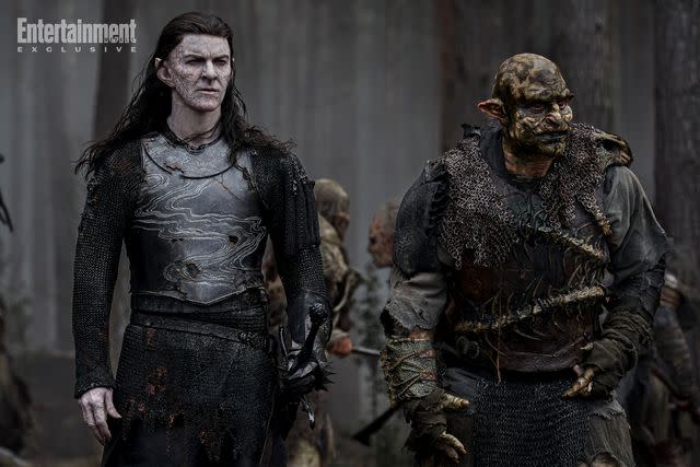 <p>Ross Ferguson / Prime Video</p> Sam Hazeldine as Adar, an orc