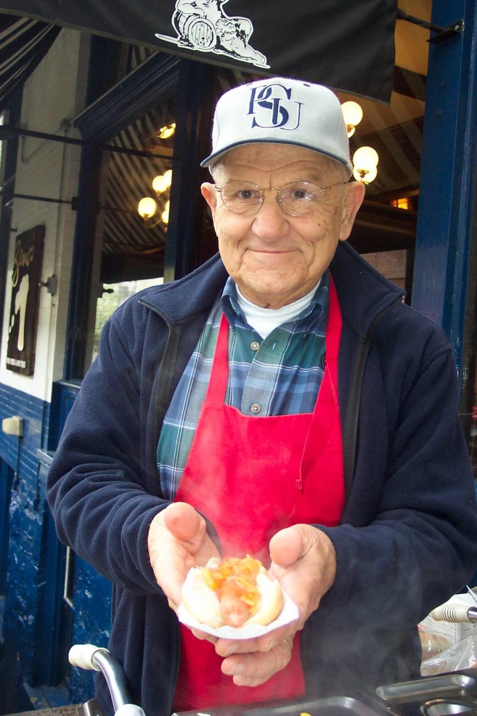 John Cocolin, Sr. ran Johnnie’s Hot Dog Cart in downtown State College.