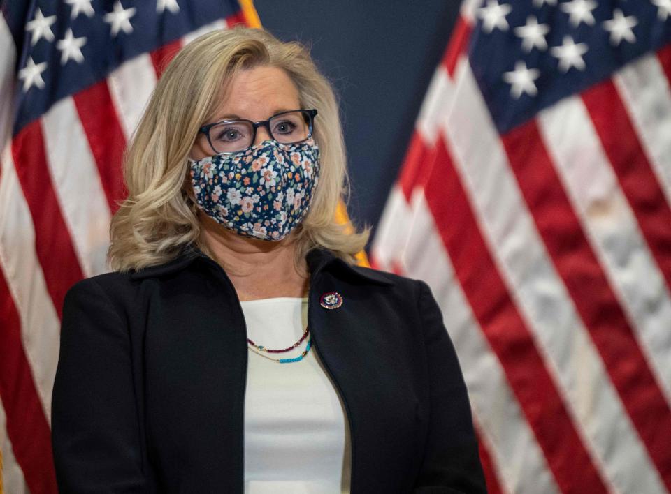 Representative Liz Cheney on March 9, 2021, in Washington, D.C.