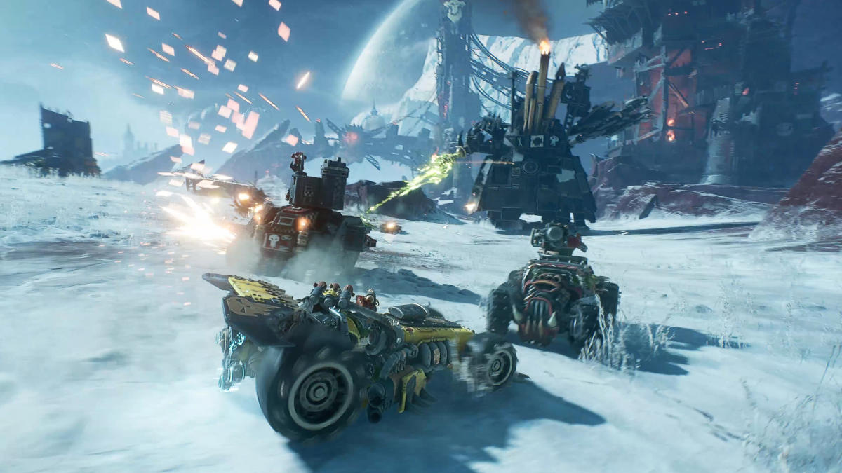 This Warhammer 40,000 combatracing game makes Mad Max look subtle by