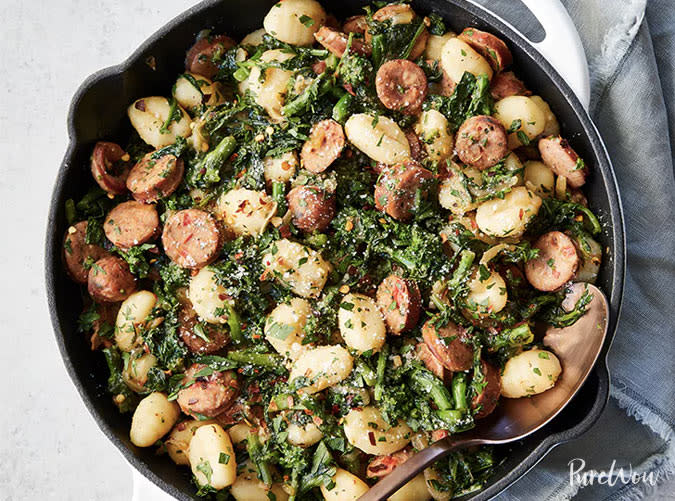 Skillet Gnocchi with Sausage and Broccoli Rabe