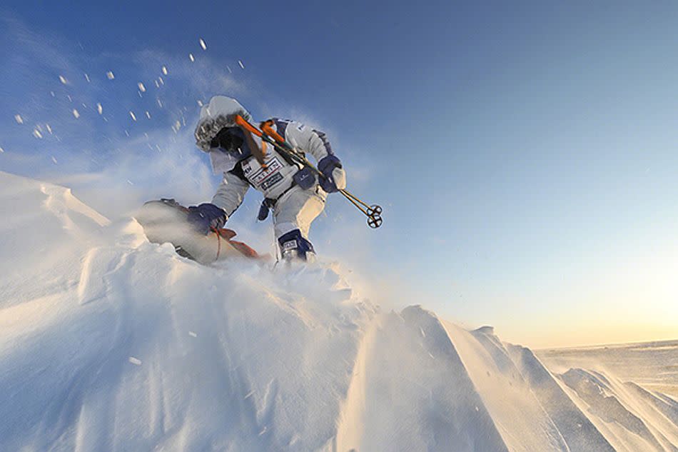 Cornwallis Island, Canada. <br><br>Pen Hadow testing his equipment as part of his training during the Catlin Arctic Survey. <br><br>Camera: Nikon D3X <br><br>Martin Hartley, UK <br><br>Runner-up, Spirit of Adventure portfolio