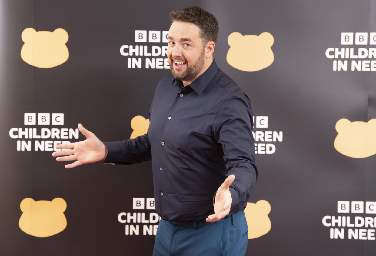 Jason Manford at the BBC Children In Need telethon at BBC Studios in Salford. Picture date: Friday November 18, 2022. (Photo by Danny Lawson/PA Images via Getty Images)