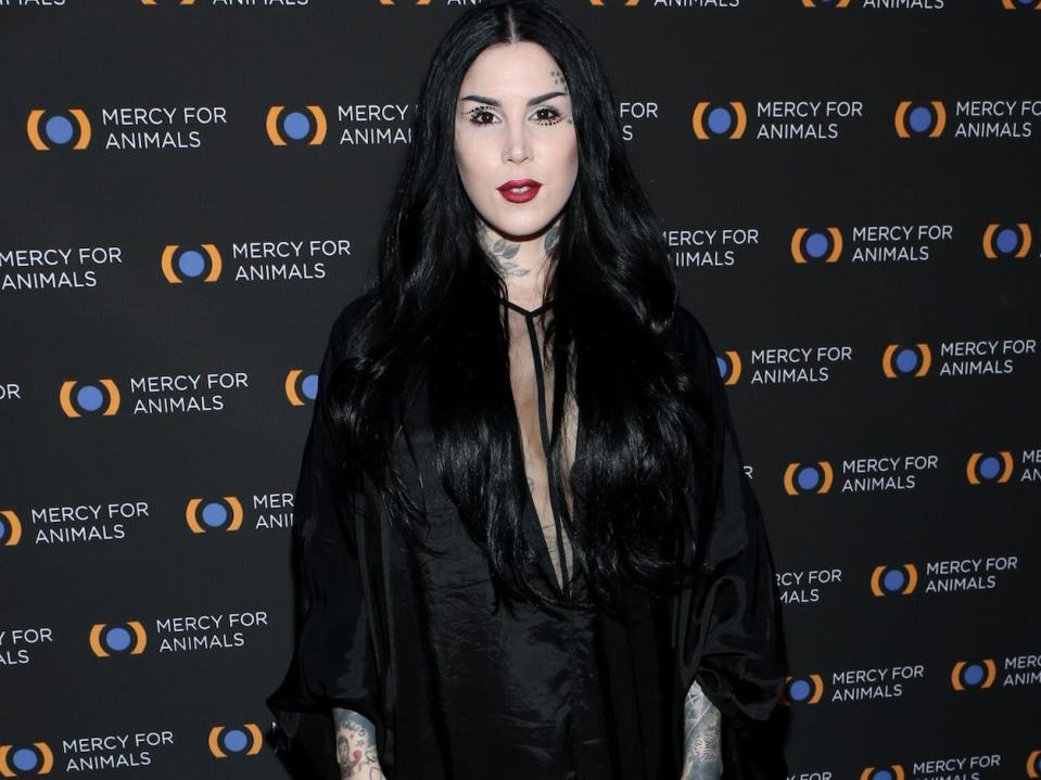 Kat Von D at a Mercy for Animals event in September 2019.