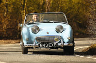 <div><p><span><span>The Sprite was the only car produced by Austin-Healey which is not referred to as one of the Big Healeys. From the second generation onwards, it had a companion model in the form of the </span><span>MG Midget</span><span>, but the original car stood alone. Although it was produced only from 1958 to 1961, it was immediately popular due to its combination of low price and nimble handling, for which it remains famous.</span></span></p> <p><span><span>That fame is enhanced by its unusual appearance, which led to it being affectionately nicknamed </span><span>Frogeye</span><span> in the UK and </span><span>Bugeye</span><span> in the US. Despite its other qualities, it might not have been quite as popular if it had looked more conventional.</span></span></p></div>