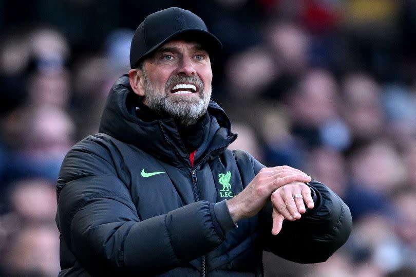 Liverpool boss Jurgen Klopp on the touchline