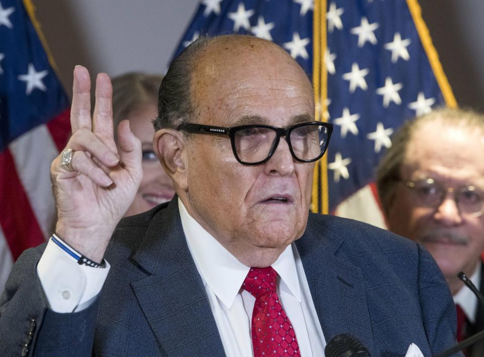 Giuliani Press Conference at RNC Headquarters