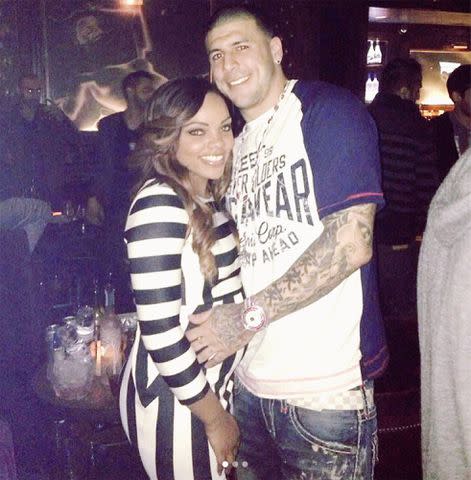 Aaron Hernandez and Shayanna Jenkins