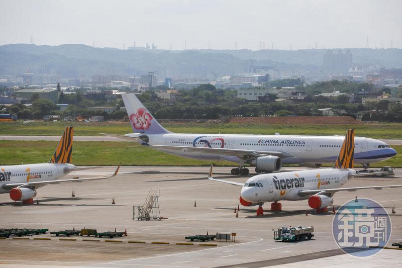 達德能源規劃在桃園外海設置麗威風場，民航局以影響桃園機場飛安為由反對開發。（桃園機場示意圖，本刊資料照）