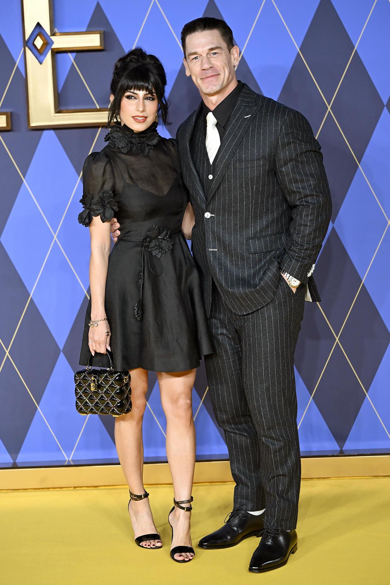 John Cena and Wife Shay Shariatzadeh Have a Rare Red Carpet Date Night at 'Argylle' Premiere